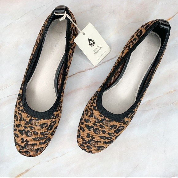 Sanctuary Shoes - NWT Sanctuary Smart Creation Leopard Knit Recycled Flats Shoes 8.5